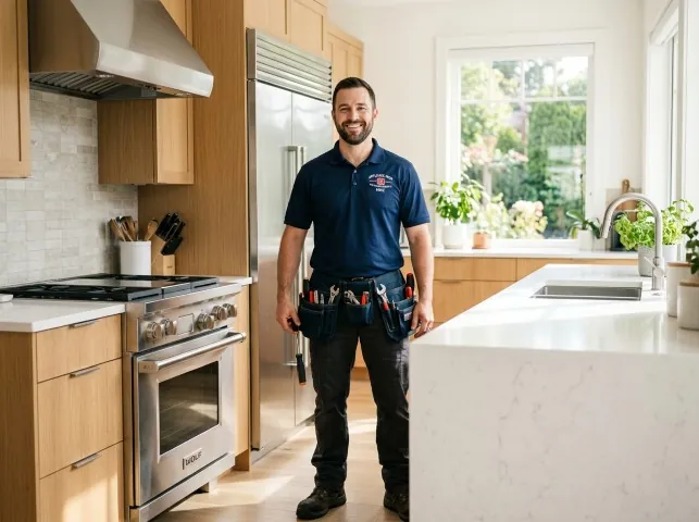 Appliance Repair Hero technician in a Airville, PA kitchen after an appliance repair